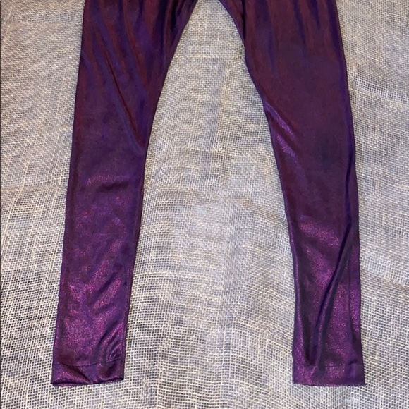 Fashion  Shiny plum Tights leggings - Picture 12 of 13